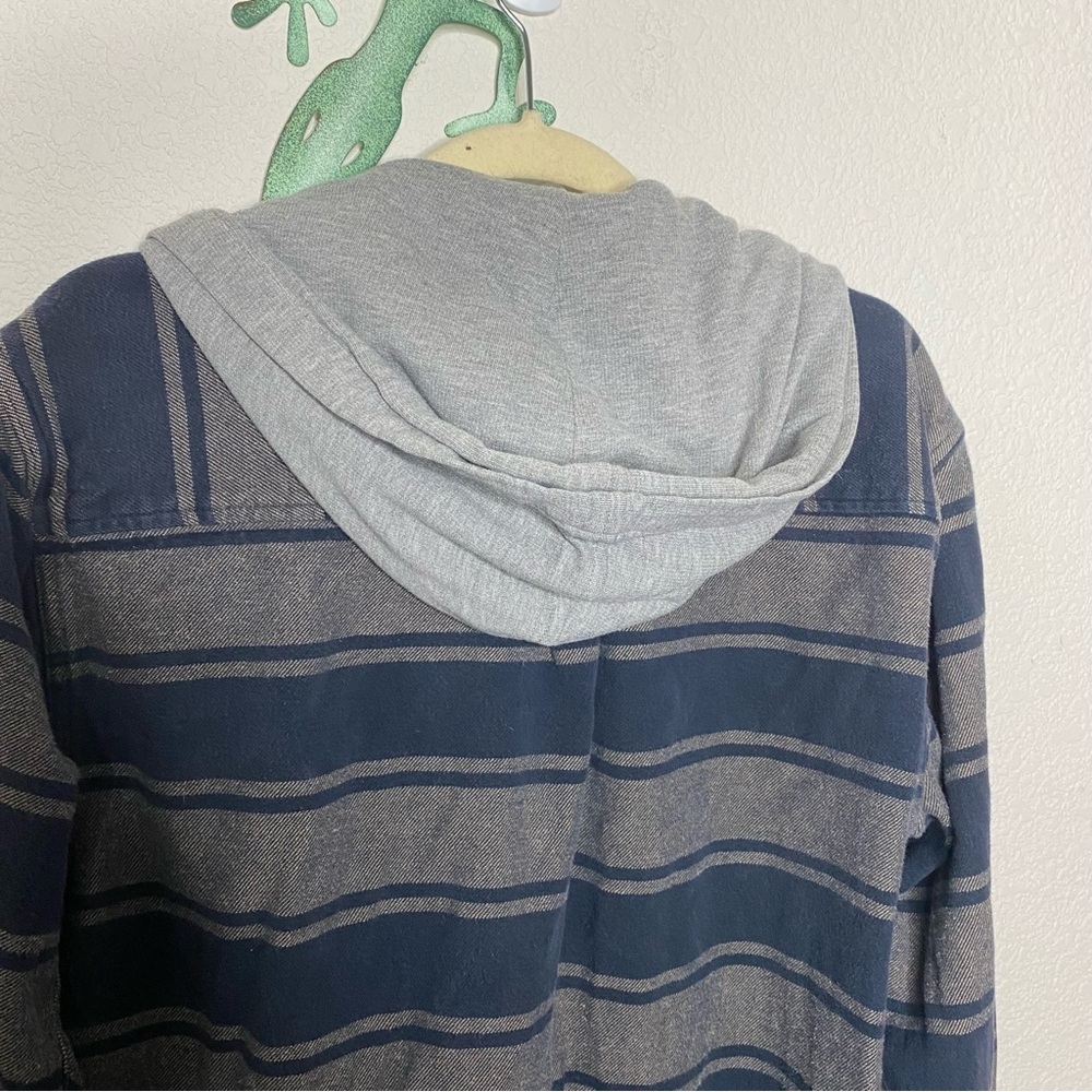 90’s Style Button Down Hooded Flannel - image 6